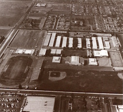 aerial view of the school