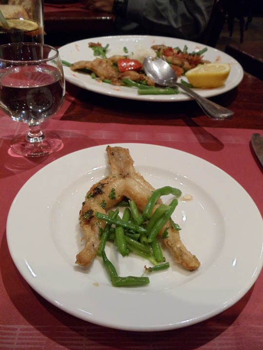 19tasting frog legs